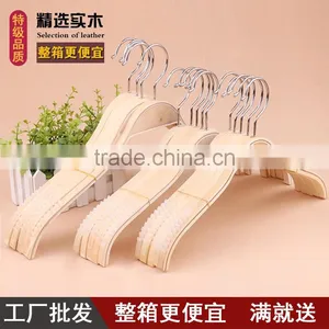 Multifunctional Strong Wooden Kids Hanger Sturdy Wooden Pants Hanger Beautiful and Cheap Wood Kids Hanger thumbnail-1