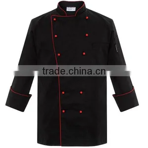 Black Double Breasted Executive Chef Uniform thumbnail-4