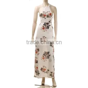 2017 New Side Slit Dress Summer Beach Fashion Chiffon Women Long Dress thumbnail-4