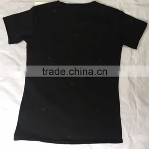 Customized Design Black Men's Full Logo Printed Short Sleeve T Shirts thumbnail-2