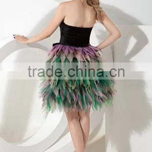 2017 Wholesale Simple Style Imitation Silk Mini-length Prom DressesED137 thumbnail-3
