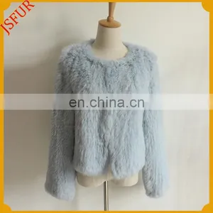 Top Quality Fashion Women Warm Rabbit Fur Coat thumbnail-1