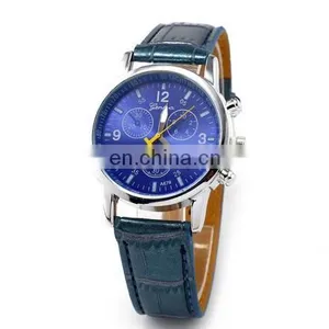 Luxury Men's Fashion Retro Leather Watches Bracelet Wristwatch Analog Quartz Wrist Watch thumbnail-3
