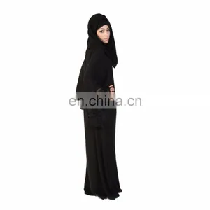 Hot Selling Turkish Design Denim Muslim Abaya,Muslim Long Maxi Dress,Long Girls Maxi thumbnail-4
