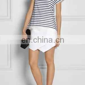 Black and White Striped T-shirt thumbnail-4