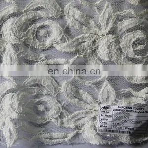 CCCS-30095-1 2014 New Style Nyon and Cotton Solid Lace Knitted Fabric for Girls thumbnail-1