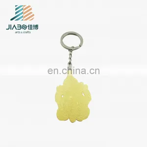 3D Buddha Custom Gold Plating Keychain for Wholesale thumbnail-3