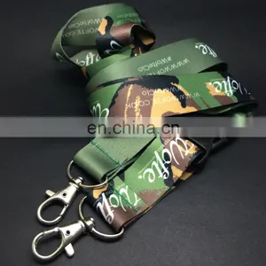 Card Holder Neck Strap Printing Luminated Tubular Lanyard thumbnail-1