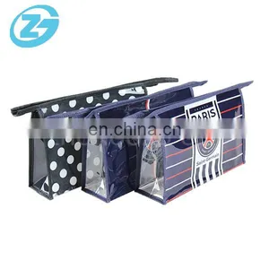 Plastic Waterproof Cosmetic Organizer Bag With Zipper thumbnail-1