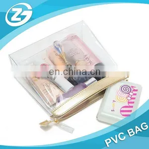 Multicolor Light High Quality Girl Woman Zipper Top PVC Cosmetic Bag thumbnail-6