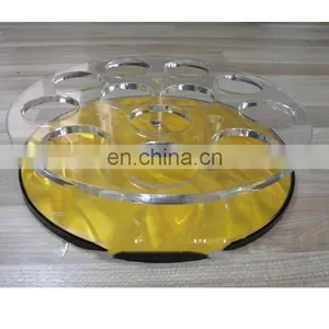 Customized Acrylic Wine Glass Holder Plate With Round Hole for KTV thumbnail-2