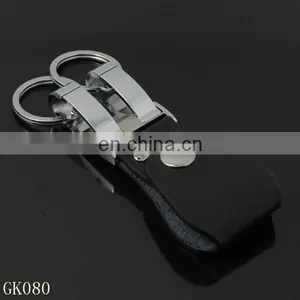 Genuine Leather Belt Key Chain With Keyring-GK080 thumbnail-1