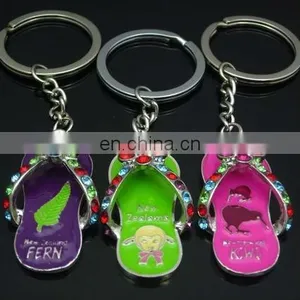 Wholesale Slippers Metal Key Rings Colorful Gadget Key Chain thumbnail-1