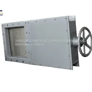 Pneumatic Operation Square Port Frame Knife Gate Valves for Fly Ash System thumbnail-2