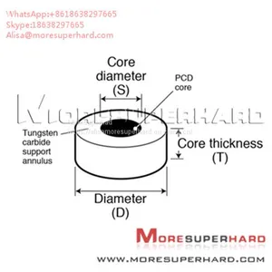 Tungsten Carbide Supported Diamond Die Blanks Used to Wire Drawing  Alisa@moresuperhard.com thumbnail-1