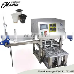 High Quality Automatic Induction Plastic Heat Cup Sealing Machine thumbnail-2