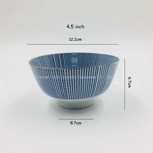 Ceramic Rice Bowl 4.5inch Custom Printed Ceramic Bowl for Home and Hotel thumbnail-2