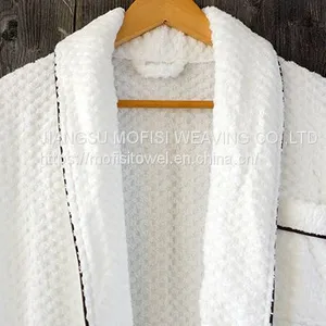 China Supplier 100% Cotton Jacquard Weave Terry Bathrobe thumbnail-3