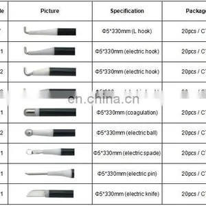 Geyi Laparoscopic Instruments Coagulation Instruments Monopolar Electrode L Hook Spatular Factory Direct thumbnail-2