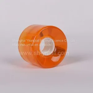 pu Wheels for Skate Board 60*45 Transparent Orange Custom Logo pu Pulley for Skateboard thumbnail-3