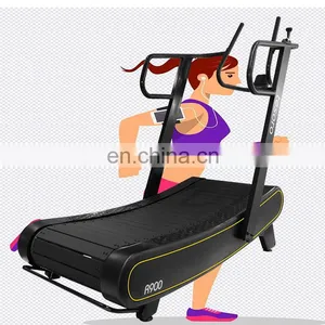 Running Machine Speed Unlimited Low Noise Fitness Gym Use Equipment for HIIT Strong Body Curved Treadmill & Air Runner thumbnail-1