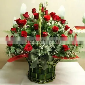 Wood Hanging Flower Basket thumbnail-1