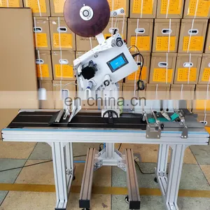 Automatic Flat Labeling Machine Sticker Labeling Machine for Plastic Bags Boxes Cards thumbnail-2