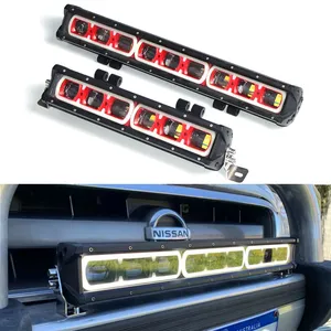 Super Bright 28 Inch 180W Off Road 6D Driving Beam Led Light Bar With Red Green Blue Amber White Daytime Running Light Optional thumbnail-1