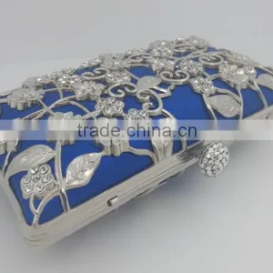 Brilliant Diamond Metal Frame Luxury Evening Party Clutch Bag With Chain For Women thumbnail-2