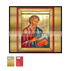 Chinese Stain Glass Supplier Custom Made Architectural Art Glass Church Doors And Windows Glass Panels Inlaid Stained Glss Sheet thumbnail-5