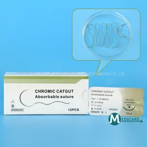 Surgical Suture Chromic Catgut Absorbable Suture thumbnail-2