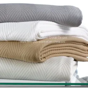 Woven Woolen Polyester Fire-resistant Hospital Blanket thumbnail-5