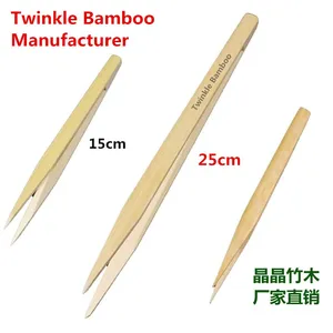 Bamboo Tweezers/Bamboo Wooden Feeding Tongs/bamboo Tweezer Tongs Wholesale thumbnail-1