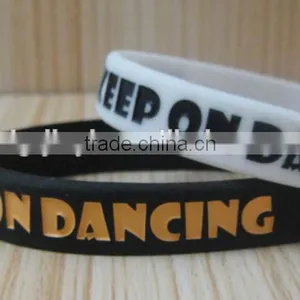 High Quality Logo Design Silicone Bracelet Wirst Band thumbnail-3