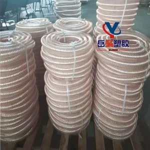 Woodworking Sawdust Vacuuming Ventilation Polyurethane HosePU Steel Wire HoseWear-resistant Telescopic Ventilation Suction Pipe thumbnail-3