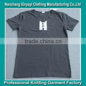 Men's 100% Polyester v Neck T-shirt Garment T-shirt/V Neck T-shirt Factory/Garment T-shirt Manufacturer thumbnail-1