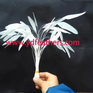Stripped White Rooster Tail Feather For Wholesale From China thumbnail-1