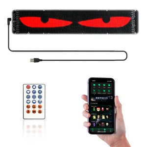 96*16 Car Windshield LED Screen Diy Indicator Light Devil Eyes App Control for Truck Animated Decorative Electronic thumbnail-2