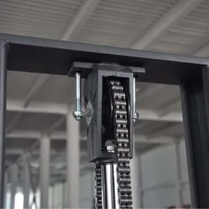1.5T 2T Electric Pallet Forklift Straddle Stacker Truck Adjustable Lifting Forks Pedal Operation Lead-Acid thumbnail-2
