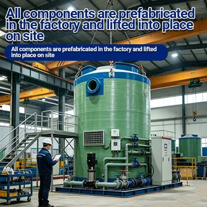 Buried FRP Integrated Pump Station Residential Community Sewage Lift Pump Station thumbnail-1