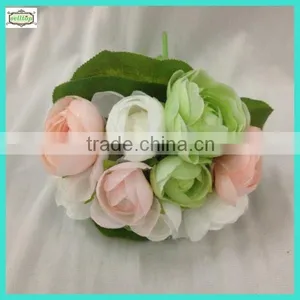 20cm 15heads Hot Sale Mini Plastic Wedding Bouquet thumbnail-1