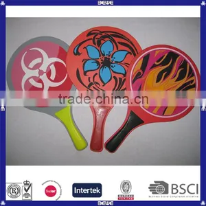 Cheap Colorful Customized Wood Beach Racket thumbnail-2