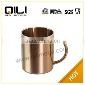450ml Stainless Steel Copper Plating Cups Moscow Mule Copper Mugs thumbnail-1
