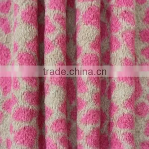 100% Polyester Printed Fake Plush Fabric Textile thumbnail-1