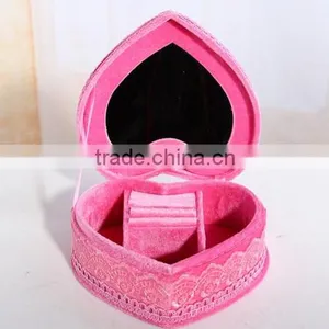 AN393 ANPHY Noble European Style Heart-shaped Flannelette Ring Jewelry Decoration Gift Box Holder Display Stock 18*17*8CM thumbnail-2