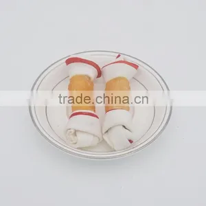 Rawhide Bone Series Chicken Wrap Two Color Bone Dog Chew Bone thumbnail-2