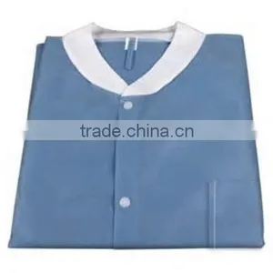 Good Price Disposable Lab Coat With Elastic Cuff thumbnail-3
