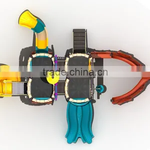 Pirate Ship Commercial Kids Outdoor Plastic Playground Equipment LE.HC.002 thumbnail-4