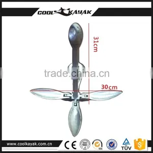 Marine Folding Grapnel Kayak Anchor Hot Dipped Galvanized 1.5kg Quality Choice thumbnail-5