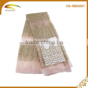Custom Wholesale Clothes Accessories African Bridal French Lace Trim Floral thumbnail-1